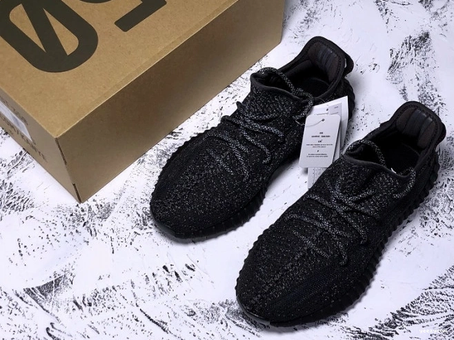 Adidas Static Yeezy 350 (Reflective) Boost V2 Black FU9007 - 1015